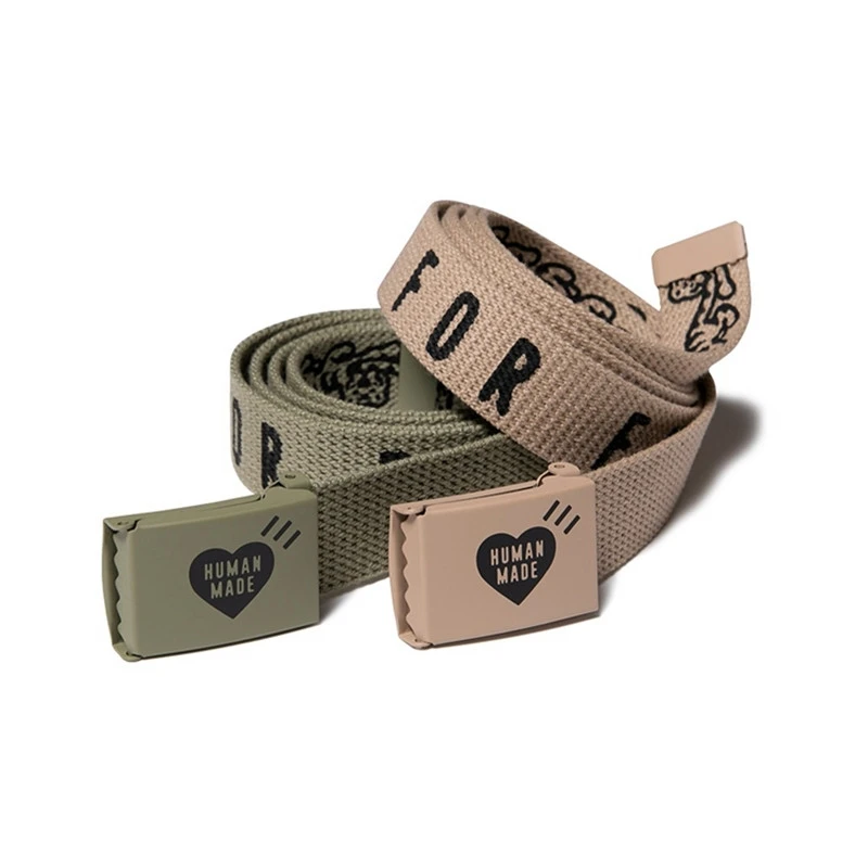

MADE HUMAN 20AW WEB BELT HEART TIGER