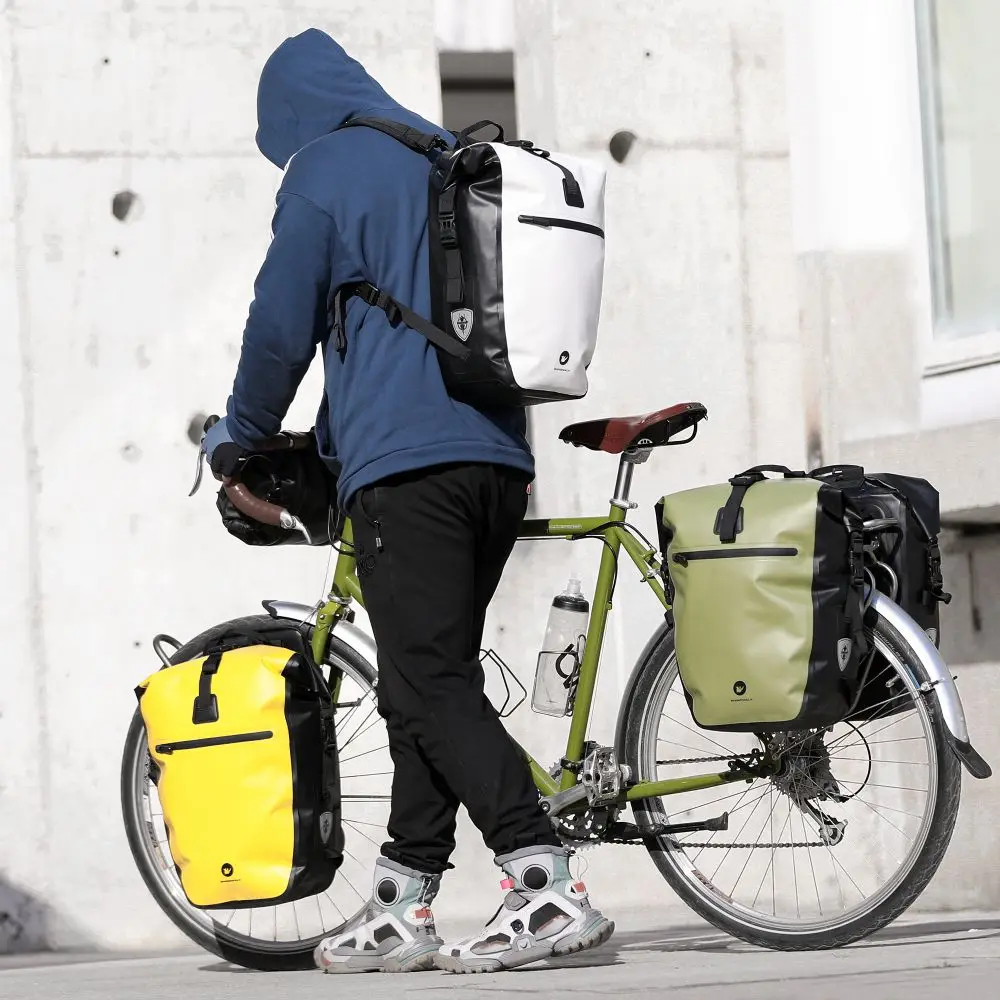 

Rhinowalk Bicycle Luggage Rack Bag 20-27L Waterproof Cycling MTB Bike Bag Pannier Rear Rack Seat Trunk Backpack Case 4 Colors