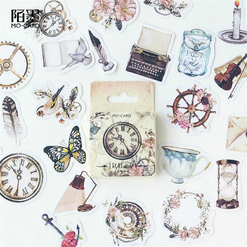 (42 стиля на выбор) наклейки-часы в коробке наклейки s DIY Скрапбукинг Бумажные