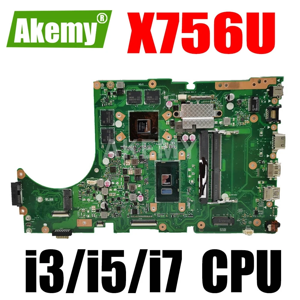 

Для ASUS X756UXK X756UX X756UW X756UWK X756UVK X756UQK X756UJ X756UB X756UV X756UVK X756UQ X756UQK Материнская плата ноутбука Материнская плата