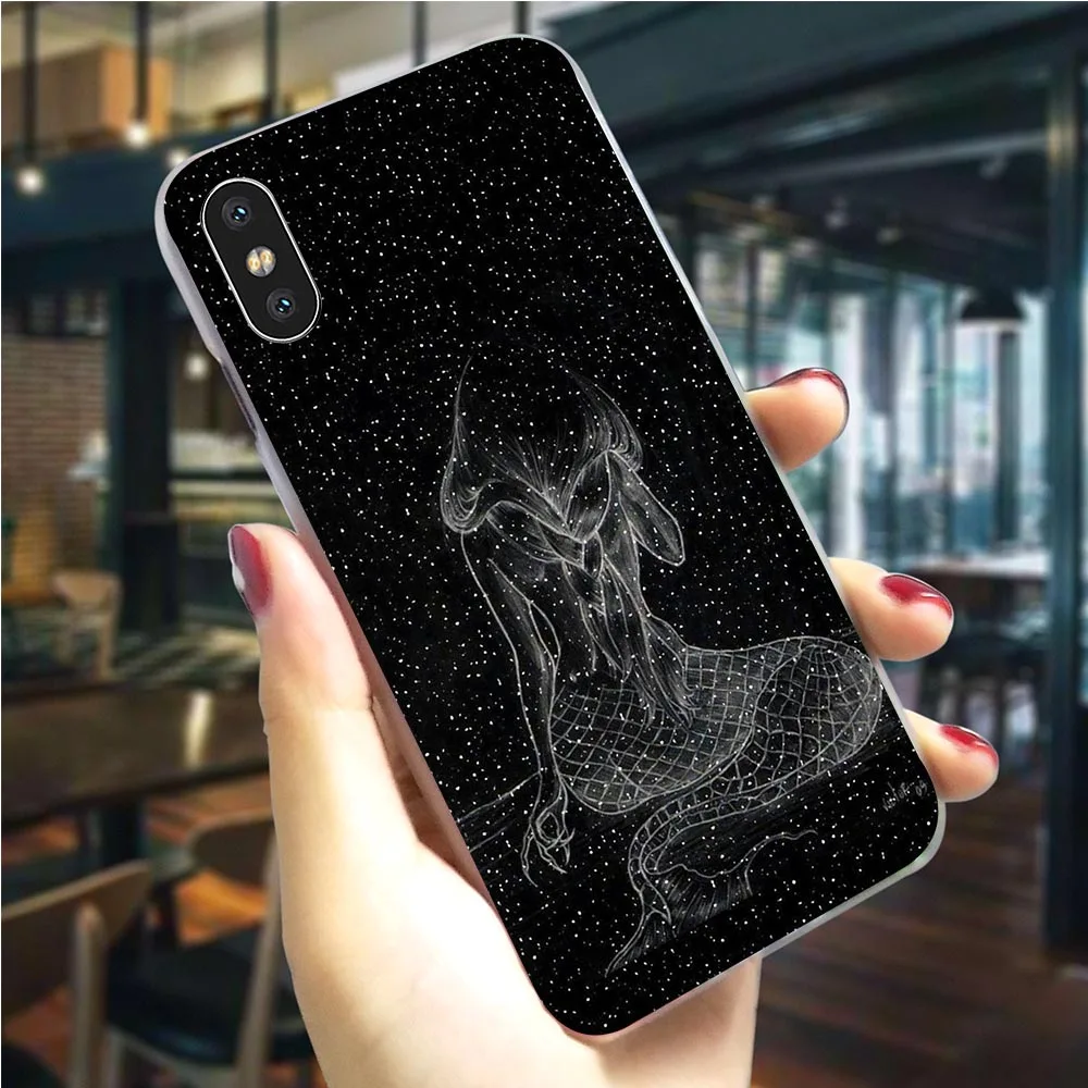 Чехол для телефона с рисунком русалки и звездного неба iPhone 6 Plus 5 5S SE 6S/6S 7 8/7 8 X XS XR Xs