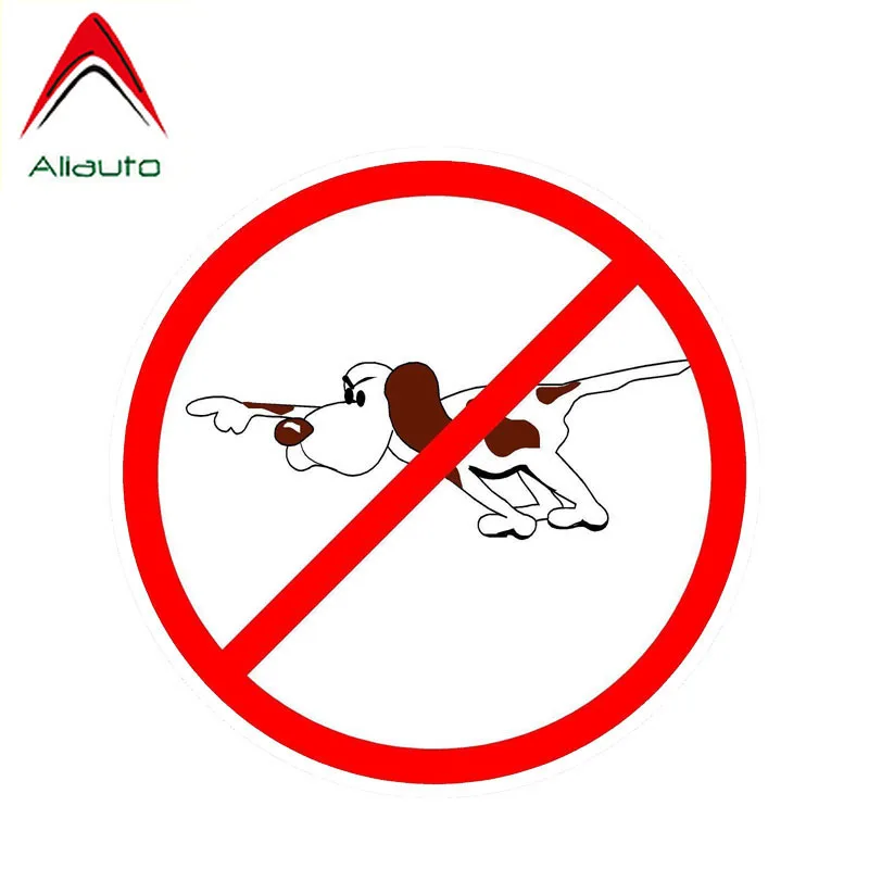 

Aliauto Warning Car Sticker Reflective Personality No Bird Dogs Waterproof Sunscreen Decal Automobile Accessories PVC,12cm*12cm