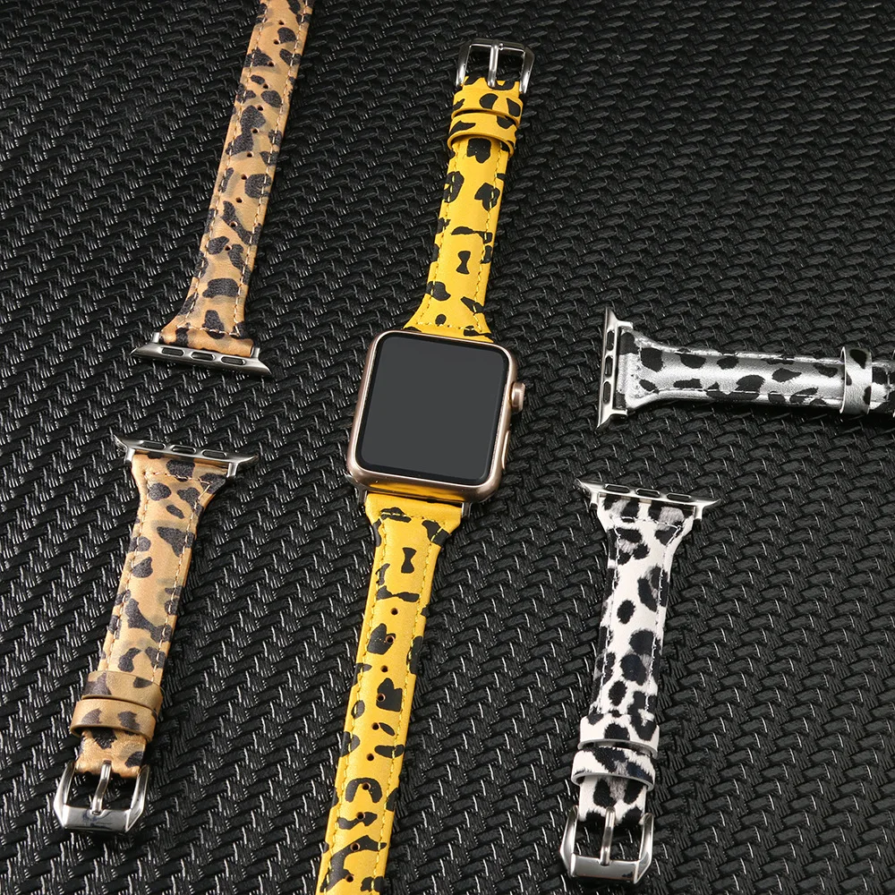 

Apple Watch Strap Leather Bracelet Series 5 4 3 Accessory Gift Stylish Strap Watch Band 42 Mm Watch Band 44 Mm Watch Band 38mm