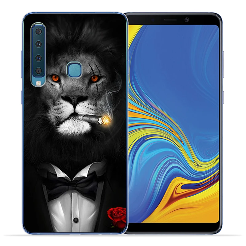 Man Suit Shirt Tie Silicone phone case For Samsung A3 A5 A6 A7 A8 A9 2015 2016 2017 2018 Pro soft Back Cover | Мобильные телефоны и