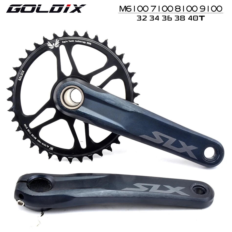 

GOLDIX crankset suitable for ShimanoDeore XT M7100 M8100 M9100 SHIMANO12S crankset mountain bike wide and narrow bicycle crankse