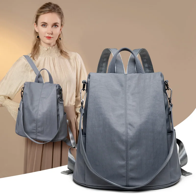 

Backpack women's 2021 new Korean fashion easy to build fashion canvas bag schoolbag Oxford multi purpose Backpack