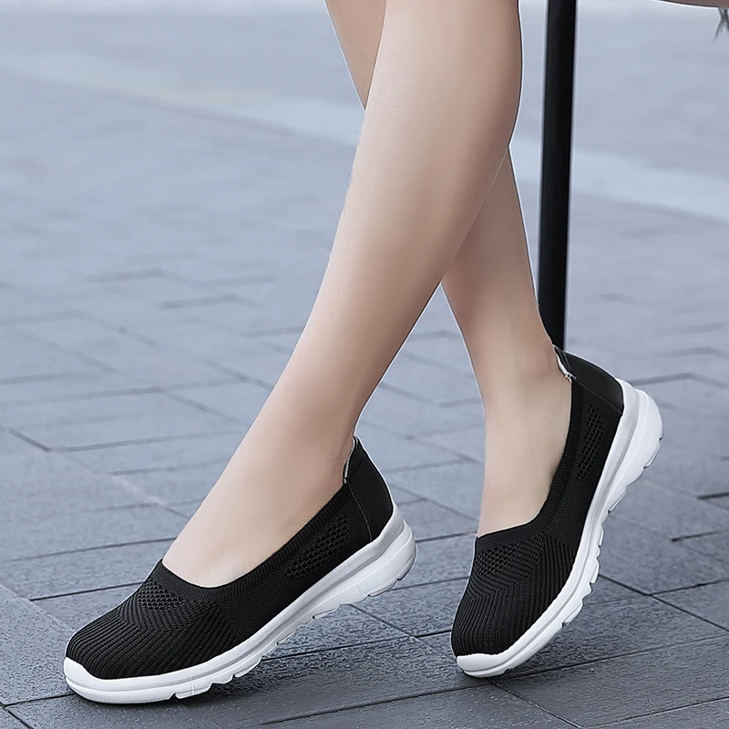 Женские кроссовки Сетчатая обувь Женская дышащая повседневная Сетчатые женские