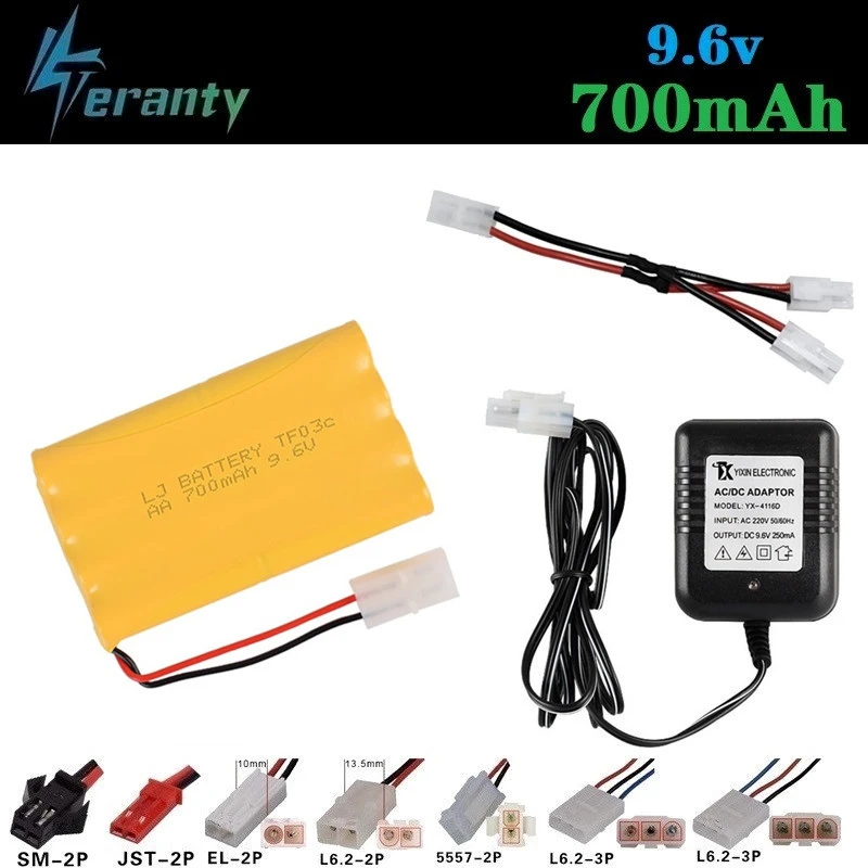 9 6 v 700mAh зарядное устройство для RC автомобилей Роботы танки пистолеты лодки NiCD