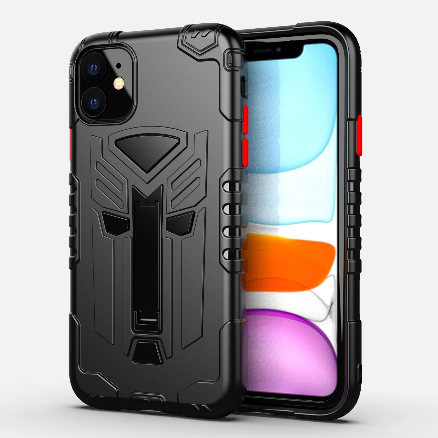 Shockproof Armor phone Case For iphone 11 X XS pro max XR Anti-fall Phone Back Cover for 6 6S 7 8 Plus SE2 |
