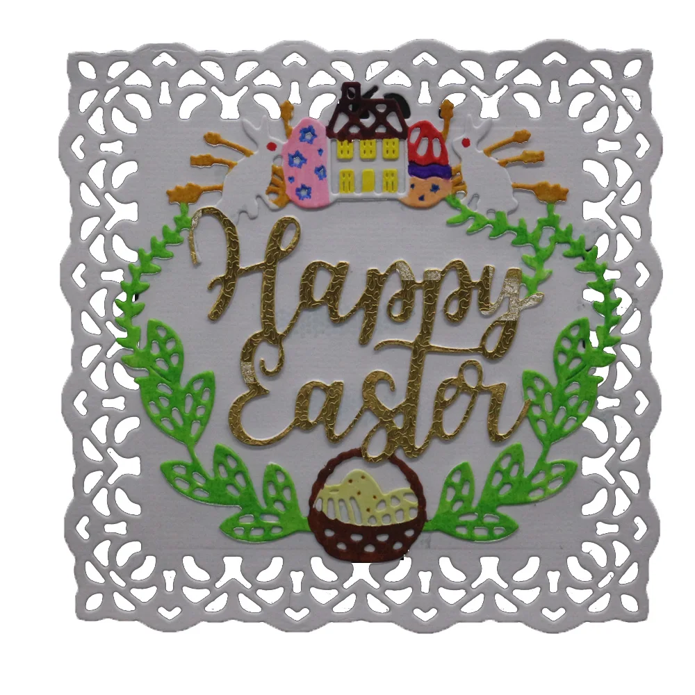 Штампы для вырезания букв декор в виде листьев кролика металлические штампы и