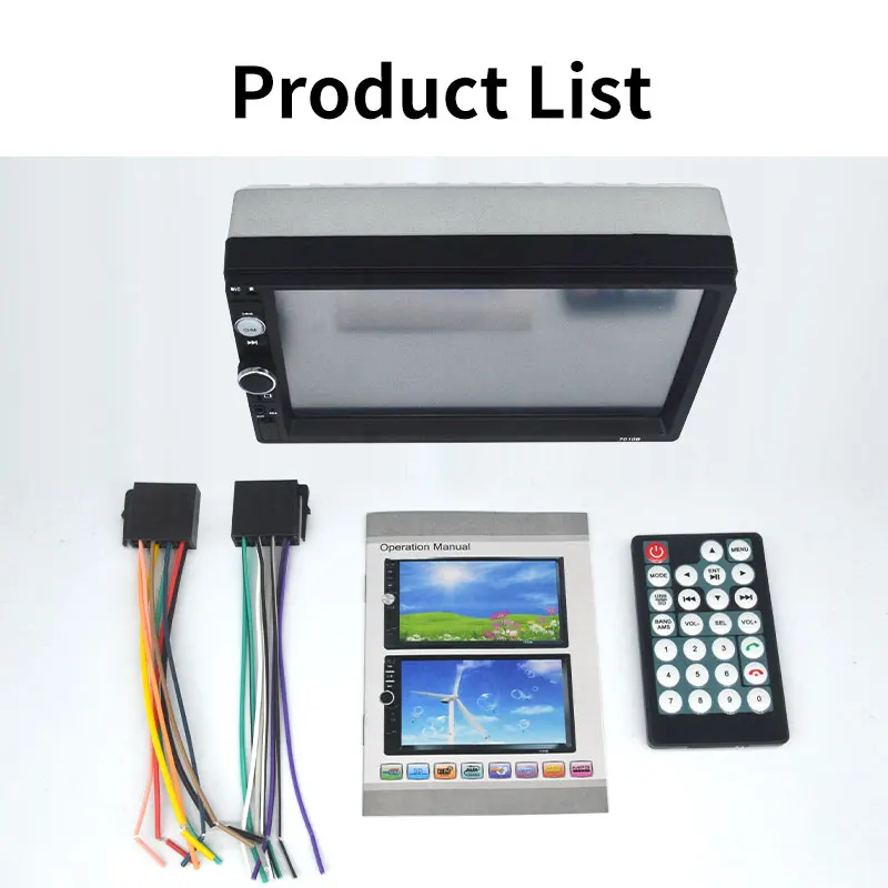 Автомобильный радиоприемник Hippcron стерео система с поддержкой Bluetooth 7