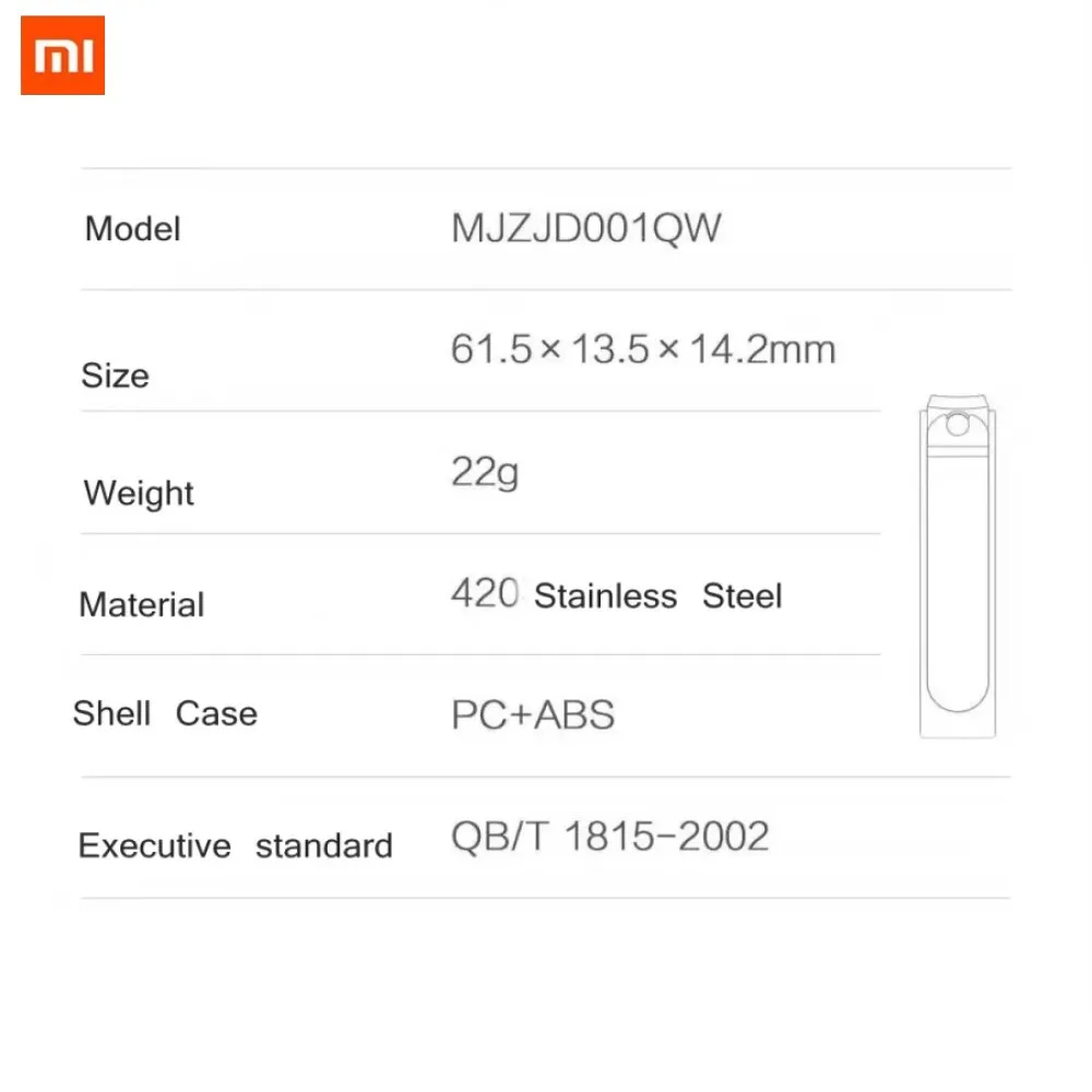 Кусачки для ногтей из нержавеющей стали Xiaomi Mijia с крышкой от брызг | Красота и