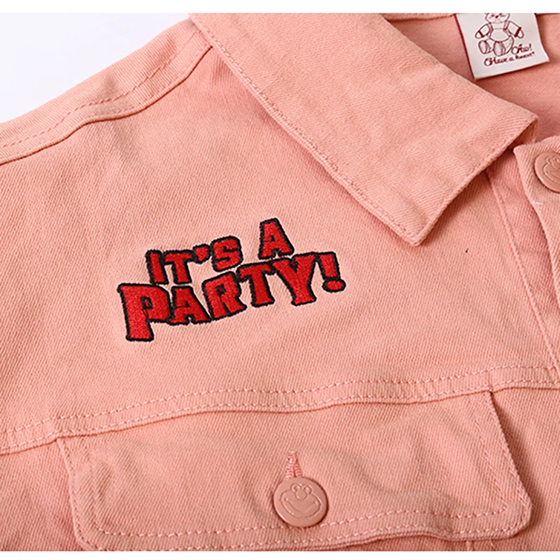 Модная новая дизайнерская мужская и женская розовая джинсовая куртка BF Harajuku с