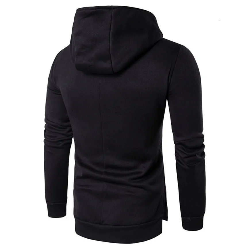 Autumn Fashion Casual Solid Hoodies Men/women Polluver Sweatshirt Men Hooded Hoodie Pullover Zipper Blouse Plus Size |
