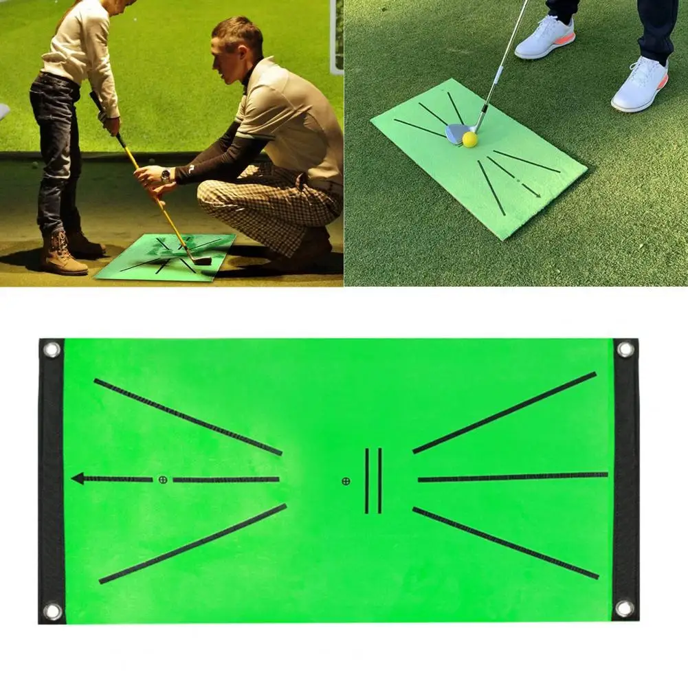 

60cm x 30cm Golf Swing Mat Hitting Batting Direction Mark Trace Indoor Home EVA Golf Swing Training Pad Golf Supplies