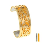 Браслеты женские из нержавеющей стали, двусторонние, под золото, на День Св. Валентина