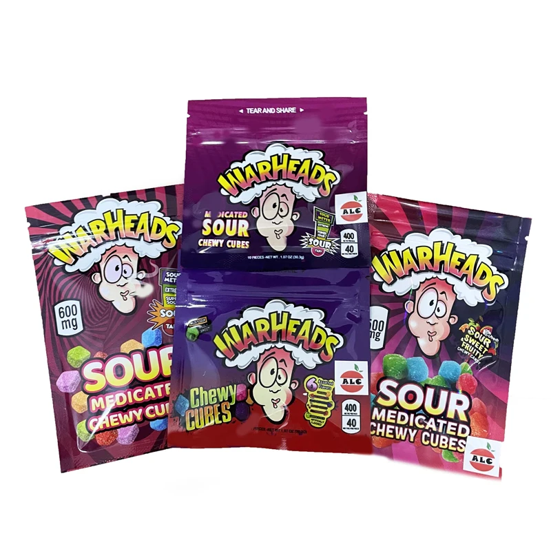 

Fast Delivery Warheads 4 Design 3 Sides Seal Zipper Mylar Packaging Bags(Only Bag No Food)