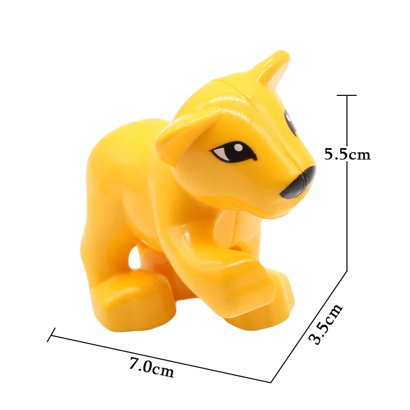 

Lions Family Baby and Parents Animals Blocks Toy for Children Assemble Accessories big Size Building Blocks zoo Lion Toys gift