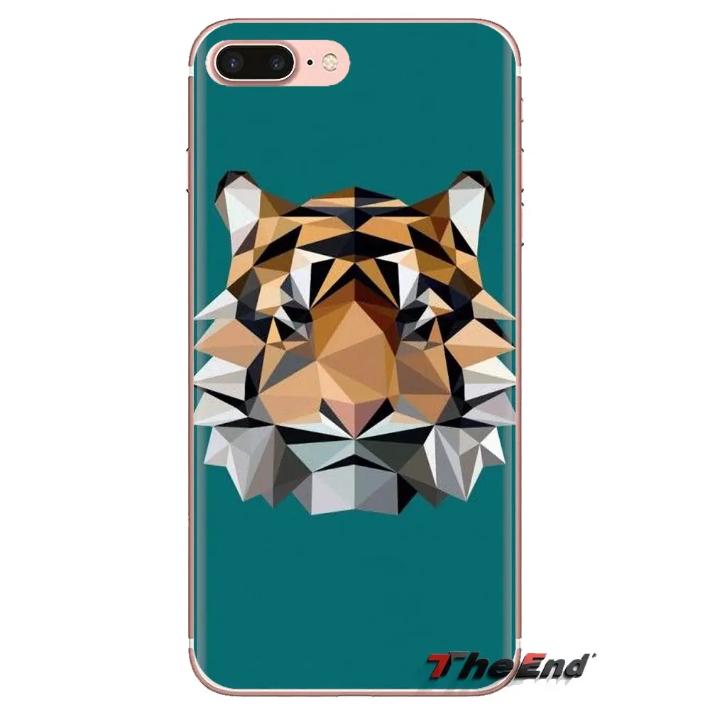Artist Geometric Tiger Color TPU Skin Case For iPhone XS Max XR X 4 4S 5 5S 5C SE 6 6S 7 8 Plus Samsung Galaxy J1 J3 J5 J7 A3 A5 |