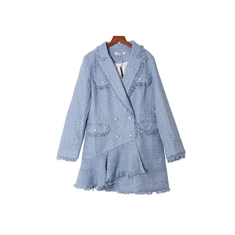 

skirt mid long woolen coat 2020 new same fashion windbreaker women's irregular