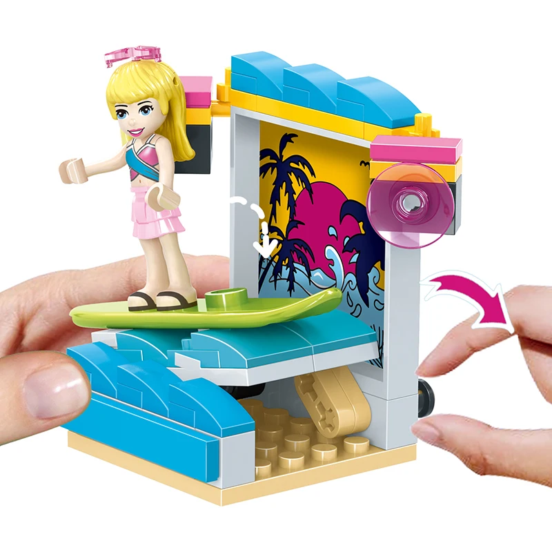 552 шт. небольшие строительные блоки игрушки совместимые с Lepinging friends вечерние