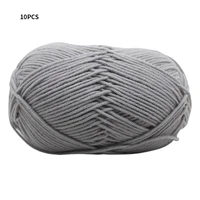 10rolls milk cotton blended yarn household for knitting thread supplies scarf hand spinning crochet clothes diy apparel sewing