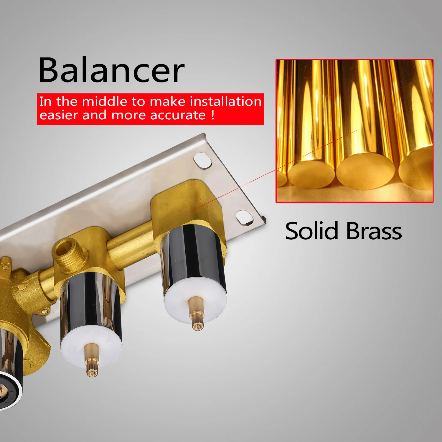 Небесный дождь Горячая продажа латунь хромированный 3 функции высокий поток