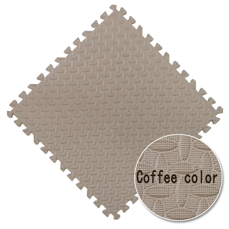 Coffee color Пенопластовый коврик для детей, Детский коврик из пенопласта, однотонный ковер для гостиной, спальни, безвкусная Защита окружающей среды - Цвет: Coffee color