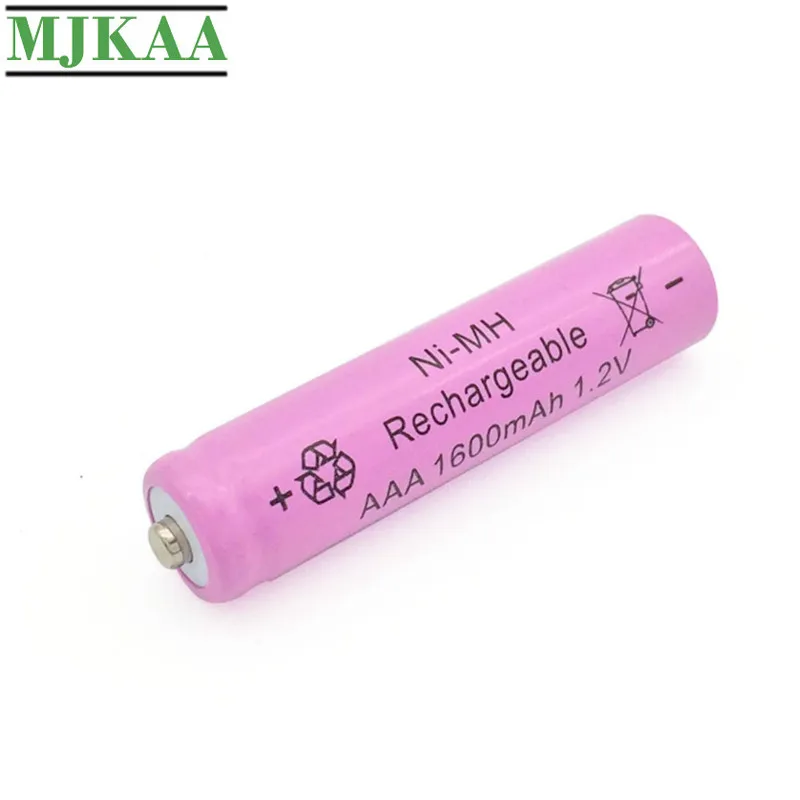 MJKAA 20 шт AAA 1600mAh 1 2 V Ni MH аккумуляторная батарея 3A розовый высокое качество