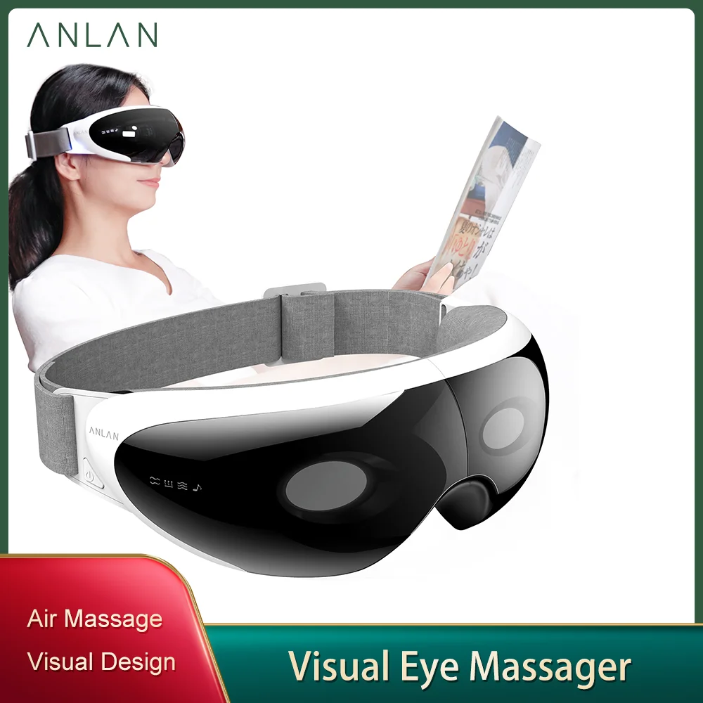 Визуальный умный массажер для глаз ANLAN устройство снятия усталости горячий