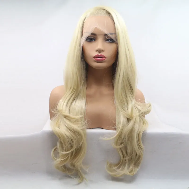 Синтетические волосы BM Body Wave 13*3 парик на шнуровке спереди ручной работы