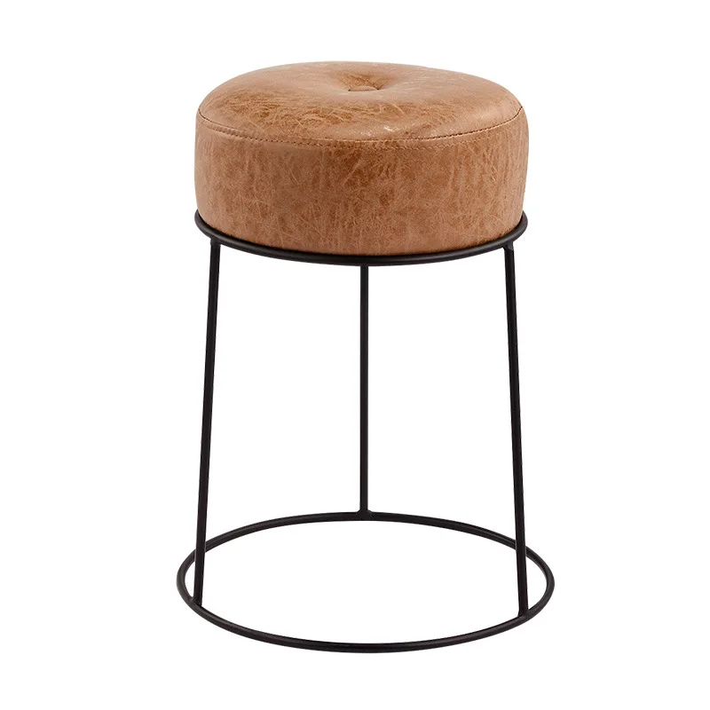 Милый бытовой стул для детей красочный полиуретановый круглые металлические