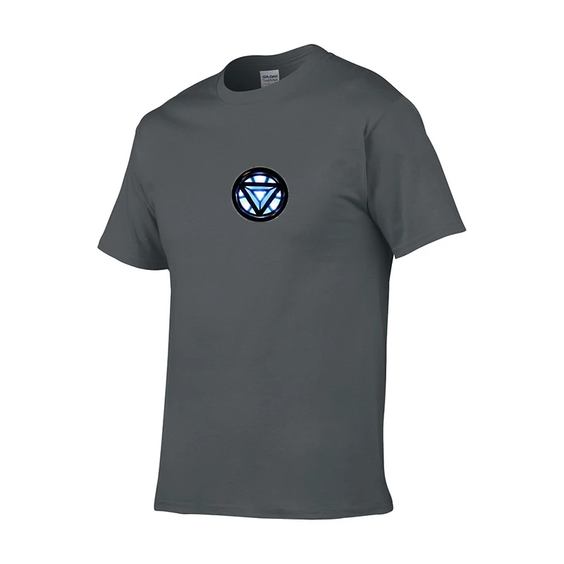 Супергерои Марвел Железный человек дуги Реактор покрытый кожухом футболка для