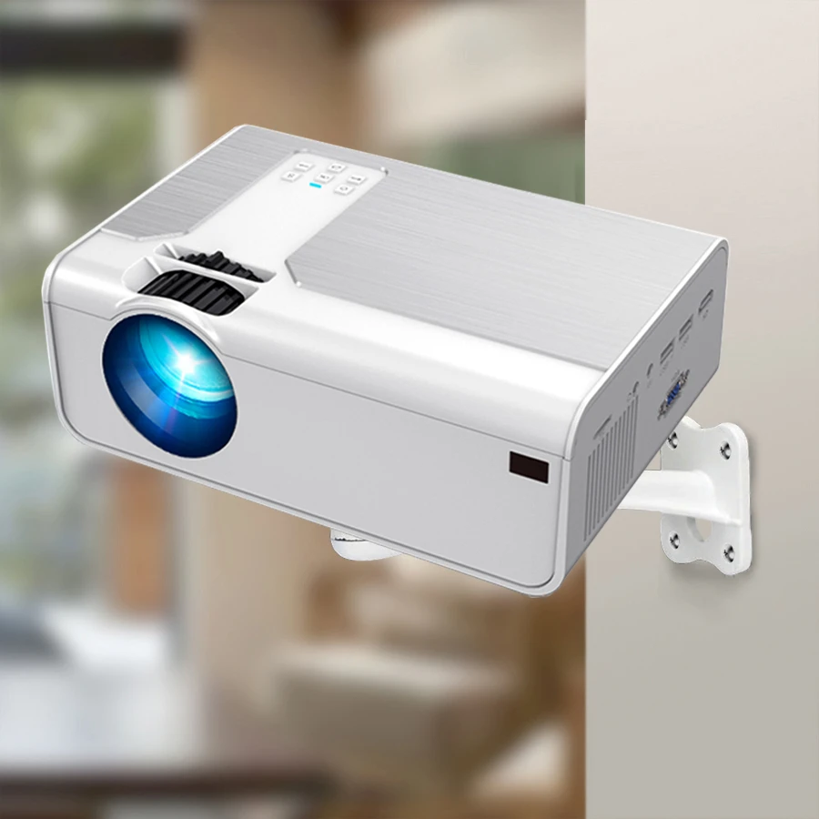Светодиодный мини проектор TORA DOLA TD90 T6 TD01 настенный кронштейн с углом обзора 360