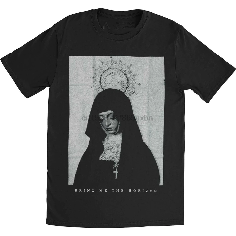 Bring Me The Horizon Мужская монашка облегающая футболка Черная новейшая стильная