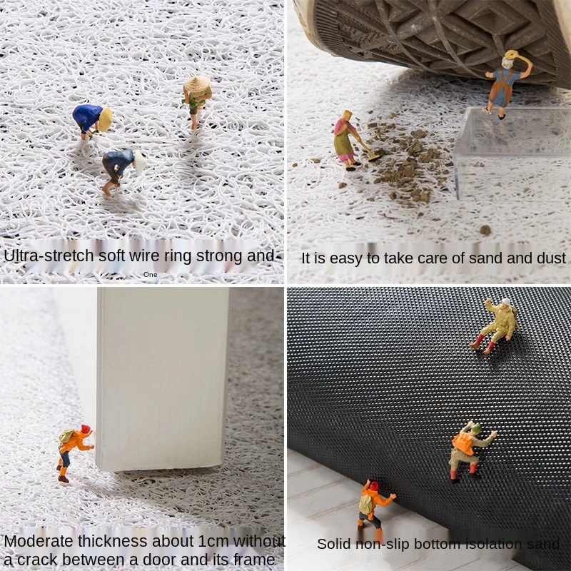 Коврик для дома дверной противоскользящий из ПВХ