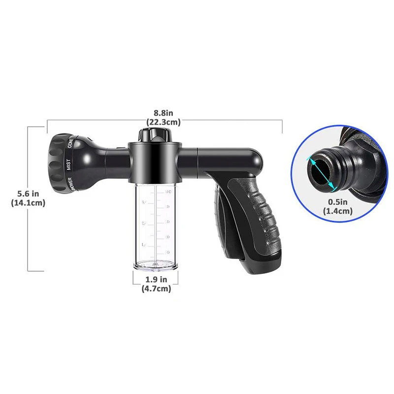 8 в 1 Садовый мульти пистолет авто пенный водяной автомойка высокого давления