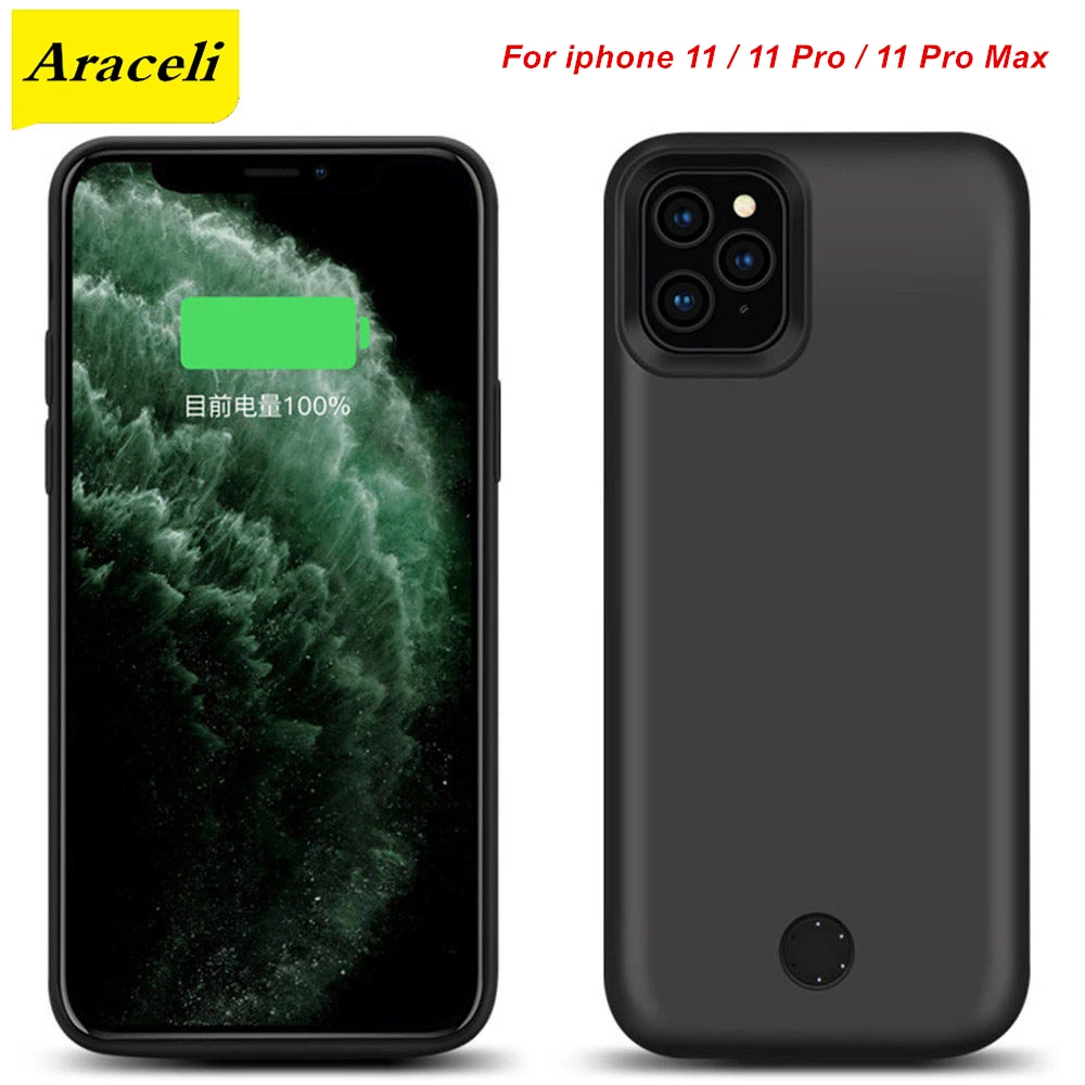 Araceli For iphone 11 Pro Max Battery Case Smart Phone Cover Power Bank MAX Charger | Мобильные телефоны и аксессуары