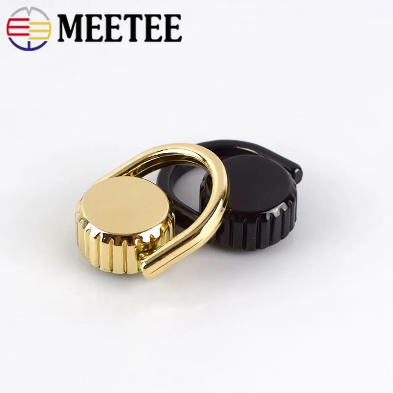Meetee 10/20 шт. 15 мм металлическая сумка подвесные пряжки D кольцо цепные крючки