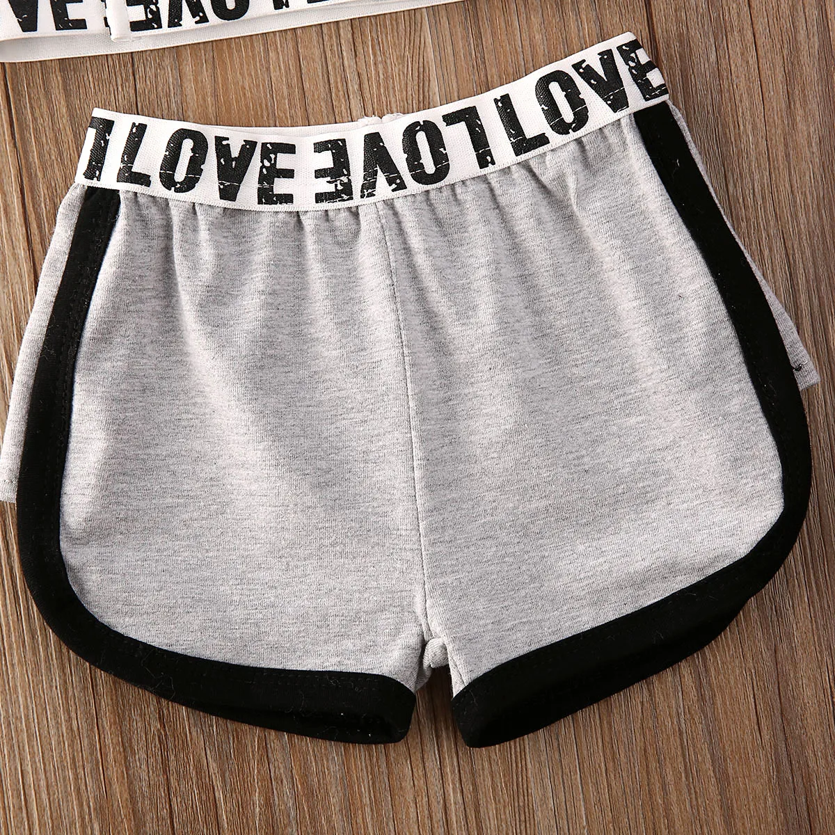 Комплект детской одежды Pudcoco летние детские короткие топы и шорты одежда на День