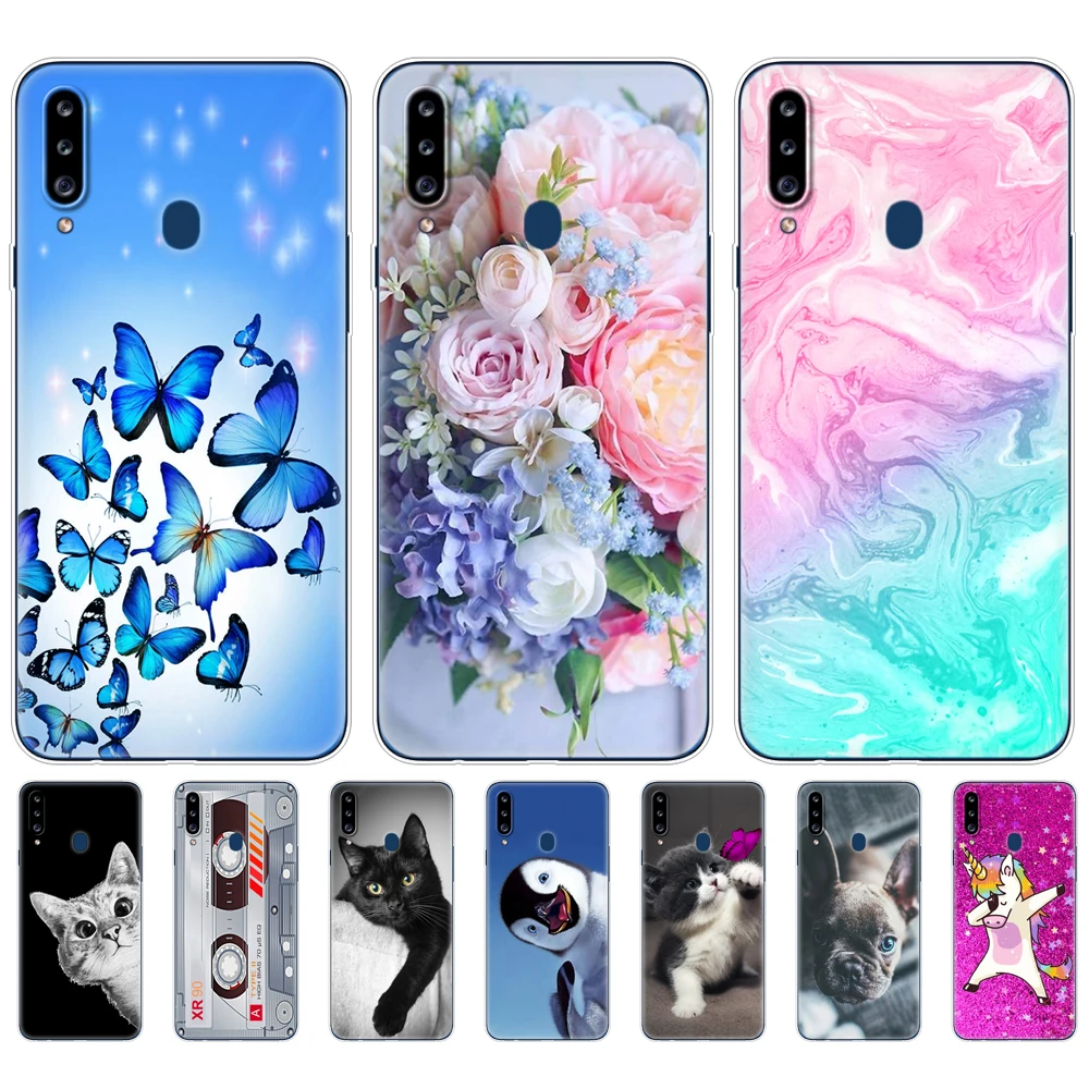 Чехол для Samsung Galaxy a20s чехол силиконовый бампер A20s A 20s a207 строительный мягкие чехлы