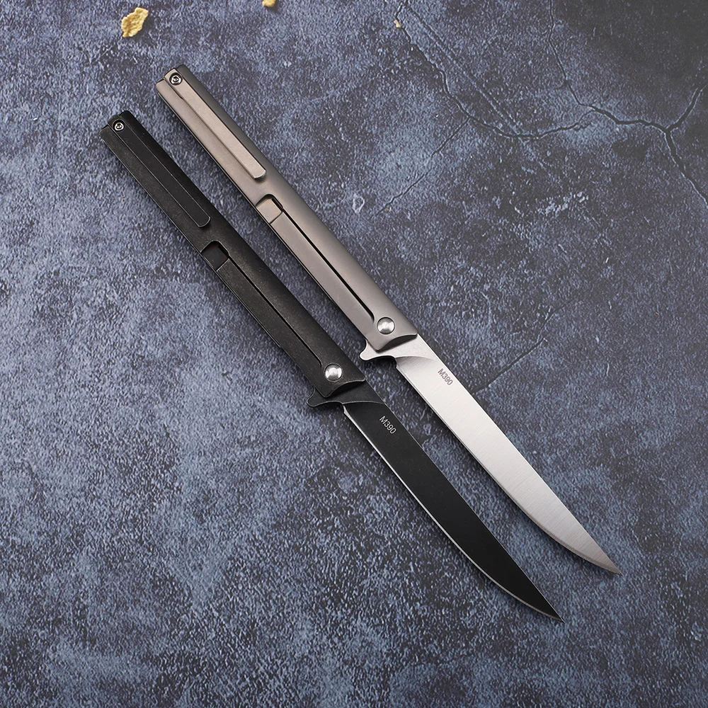 Складная ручка lPen M390 из титанового сплава TC4 для самообороны высокопрочная нож