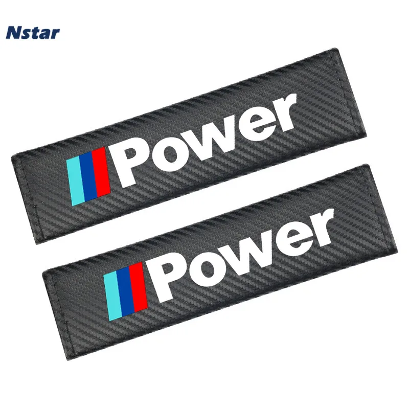Nstar 2 шт./пара M Power из углеродного волокна Стайлинг Автомобильный интерьер чехол