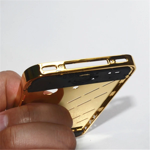 Для iphone 4g 4S ободок настоящий позолоченный ободок Золотой корпус для iphone 4 4g 4S