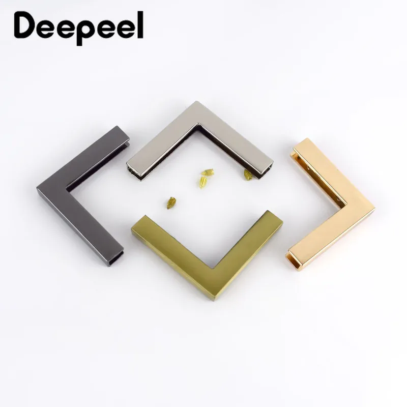 

Deepeel 4/10pcs 40mm Protect Corner Bag Buckles Edging Metal Buttons Luggage Handbag Leather Crafts Hardware Accessories F1-10