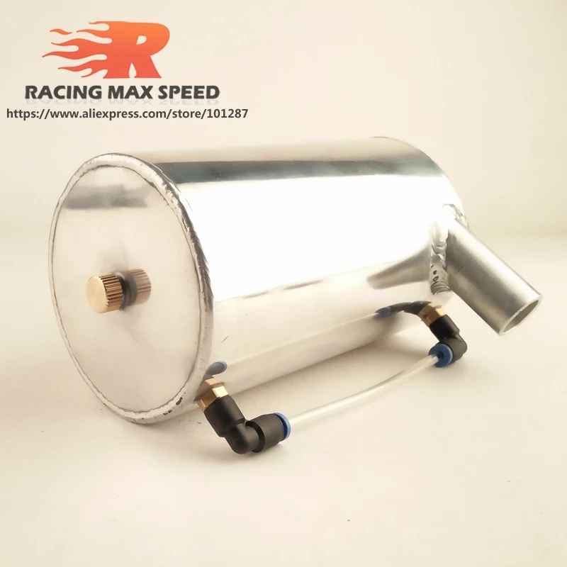 Оптовая продажа авто серебристый Универсальный алюминиевый масляный бак для