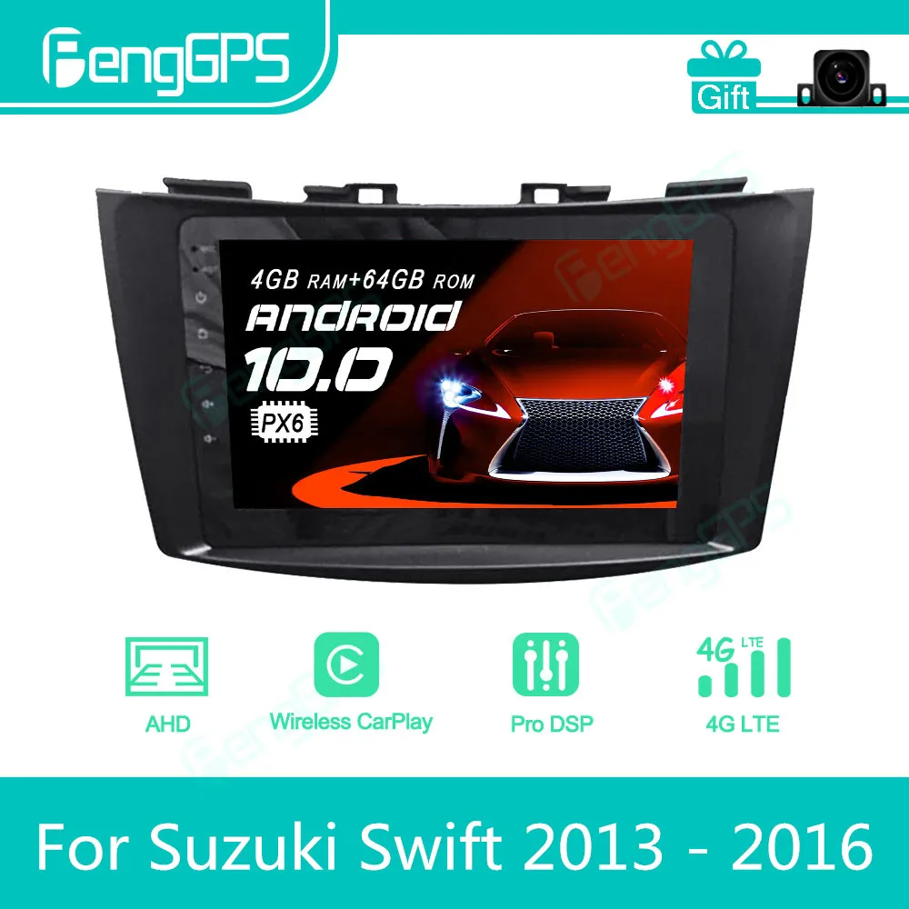 

For Suzuki Swift 2013 - 2016 Android Car Radio Stereo Multimedia DVD Player 2 Din Autoradio GPS Navigation PX6 Unit Screen
