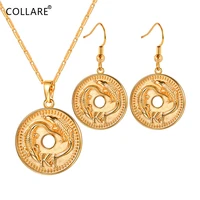 collare crocodile coin jewelry sets for women gold color papua new guinea set png animal earrings necklace sets s018