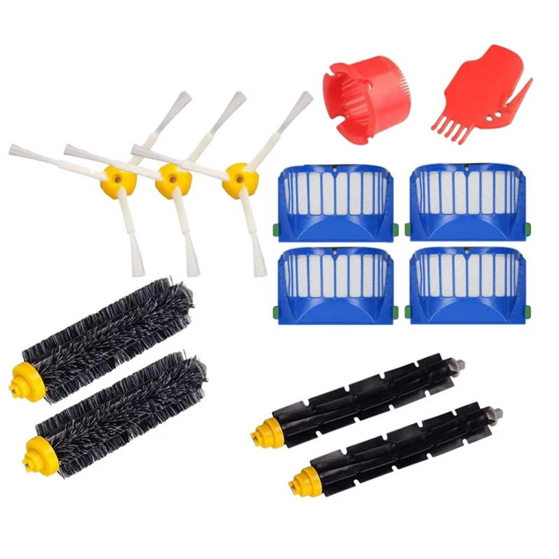 

HOT！-Replacement Accessories Kit 13 Pcs for IRobot Roomba 600 Series 675 690 680 671 652 620 650 Vac Part Filter Roller Brush