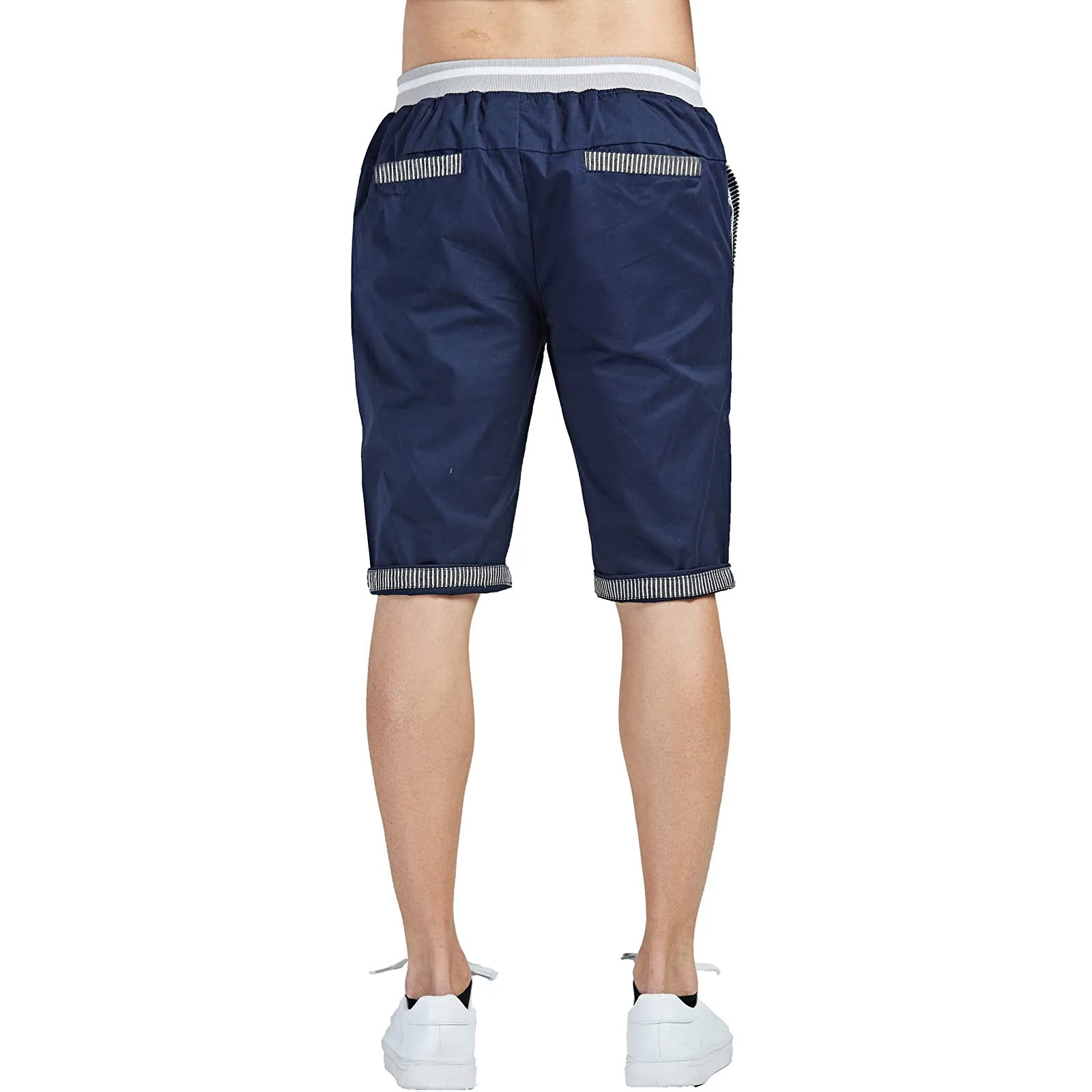 Брюки мужские для бодибилдинга повседневные облегающие спортивные штаны до